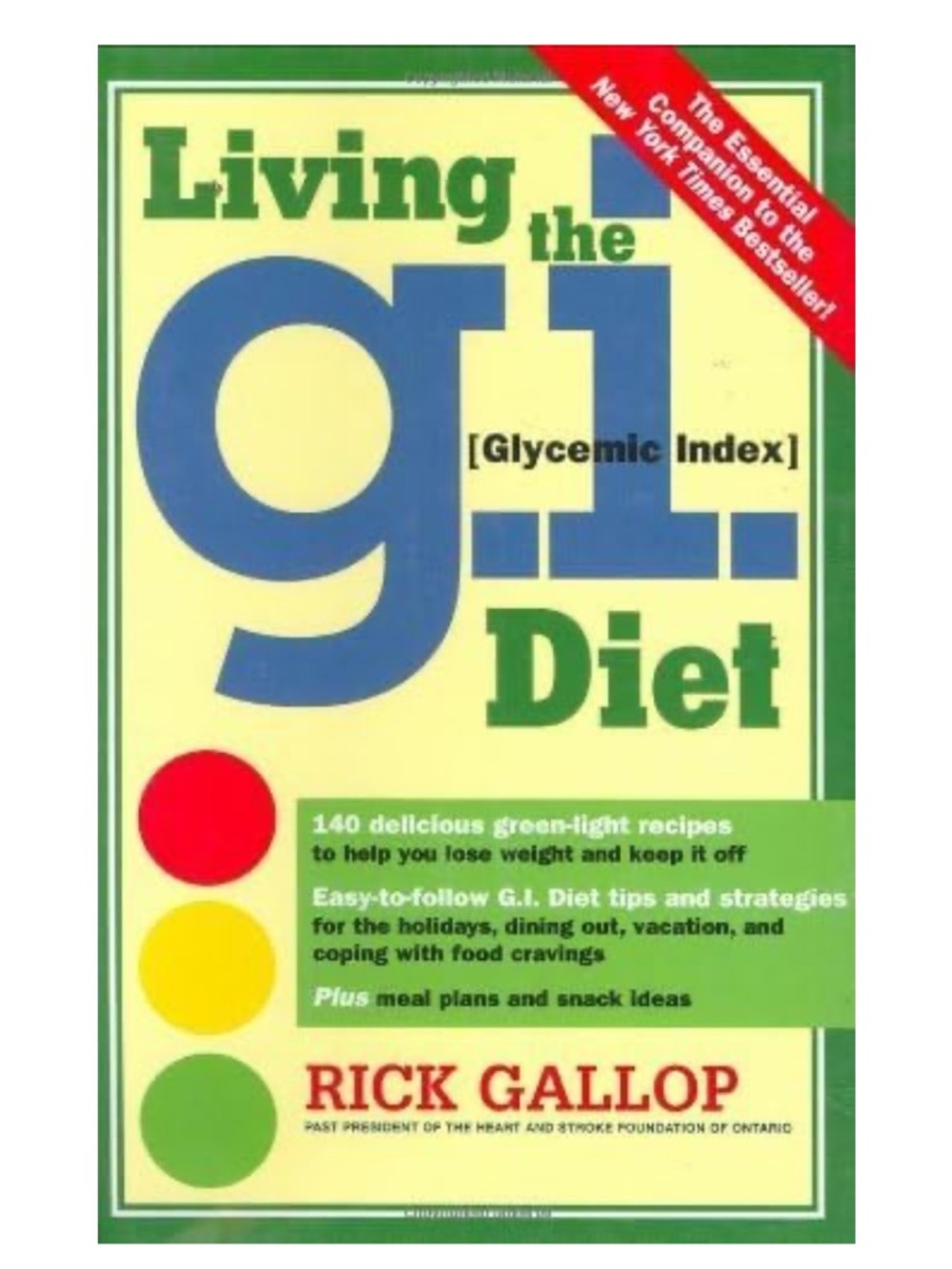 Living the GI Diet by Rick Gallop - Cream, Blue, Green - Picture 1 of 2